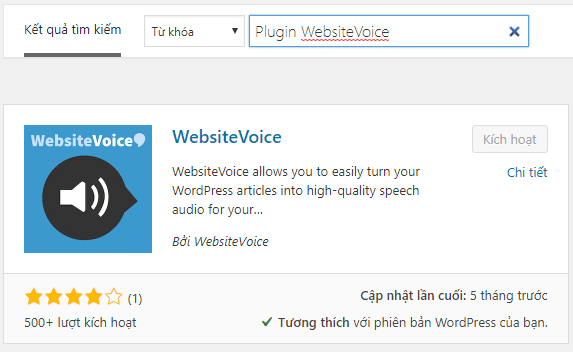 Hướng dẫn cài đặt và sử dụng Plugin WebsiteVoice