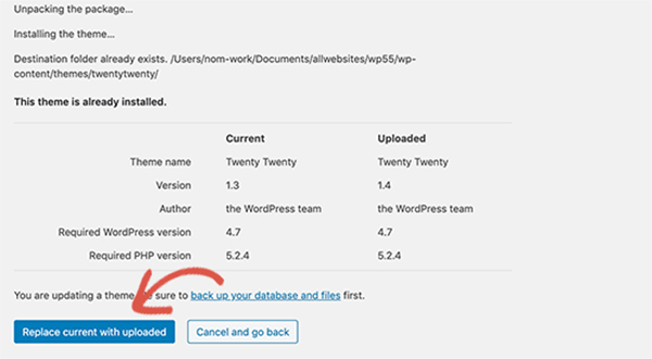 phiên bản WordPress 5.5