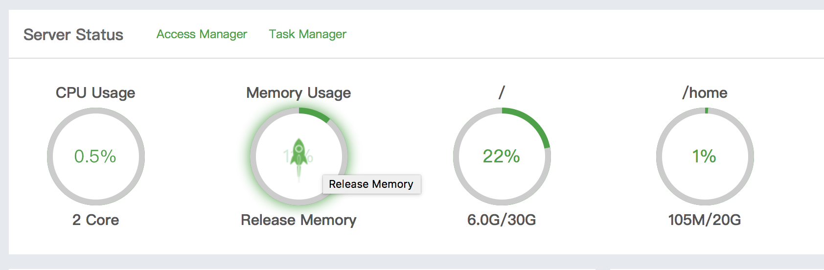 wikivps aapanel release ram